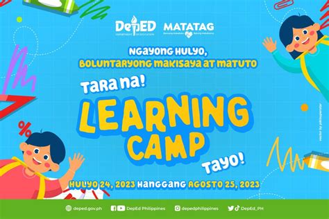 national learning camp meaning in tagalog|PIA .